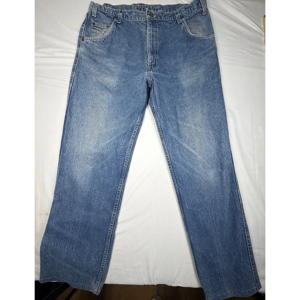 1988 Levi's Two Horse Jeans Made in USA 80s Vintage Denim 36x30.5 Rare find